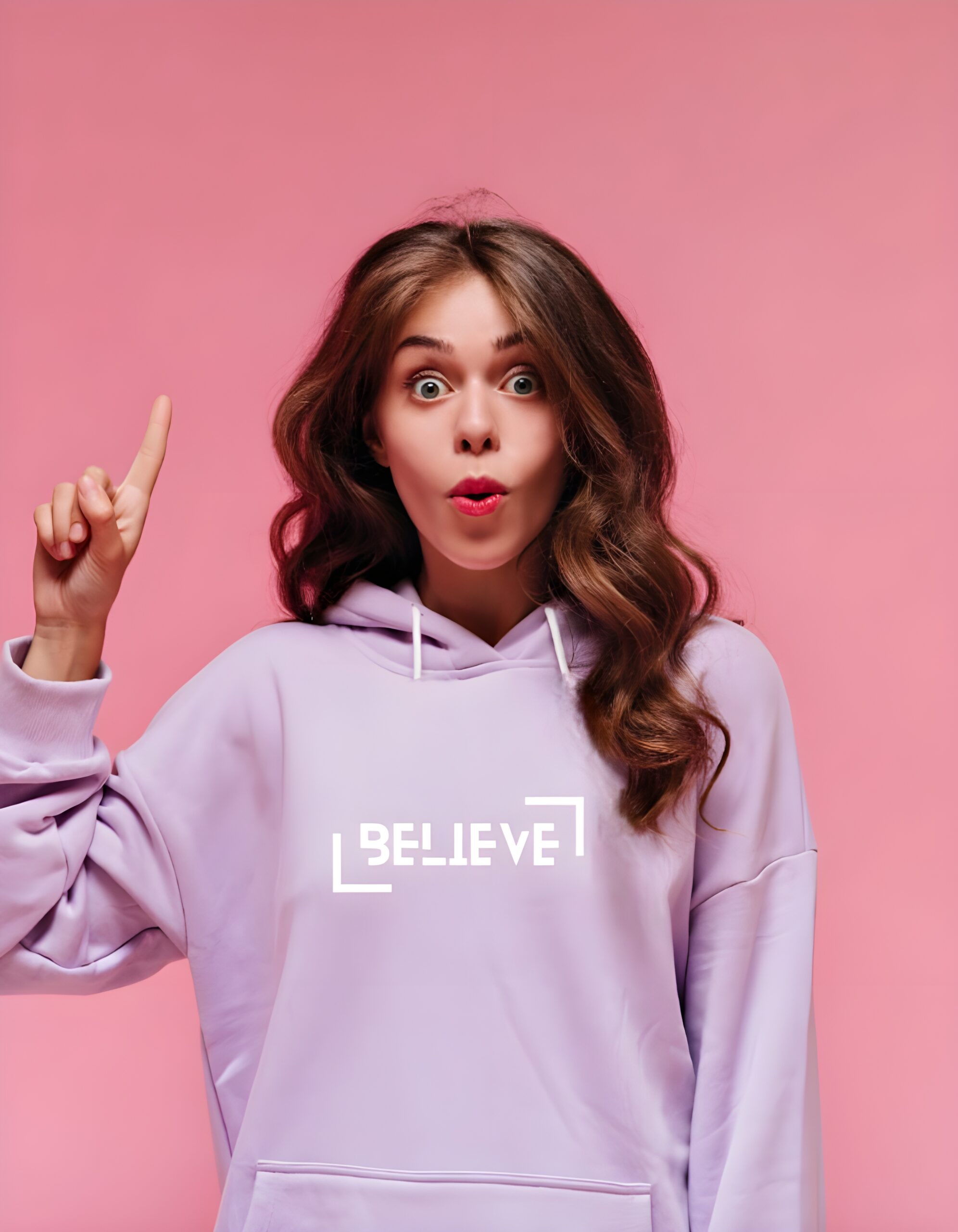 Believe Regular Fit Pure Cotton Unisex Hoodie for Women