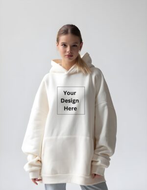 Customizable Unisex Hoodie in Regular Fit with Premium Cotton for Personalization - Image 2