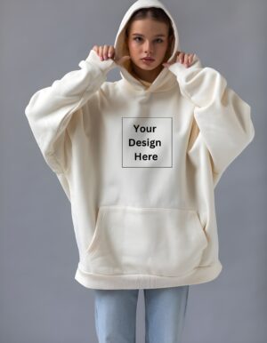 Customizable Unisex Hoodie in Regular Fit with Premium Cotton for Personalization - Image 6