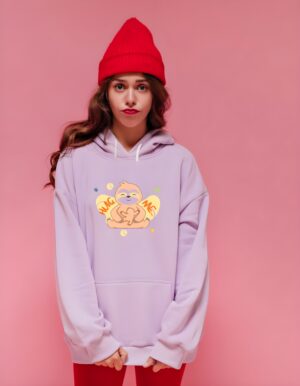 Hug Me Bear Unisex Hoodie for Women in Regular Fit Pure Cotton for Cozy Comfort - Image 6