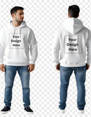 Customizable Hoodie Personalized with Your Design Name or Logo For Men - Image 3